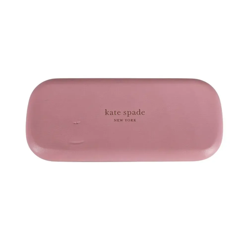 KATE SPADE PINK GREEN SUNGLASSES CASE W/ CLOTH HARD SHELL DESIGNER STYLE